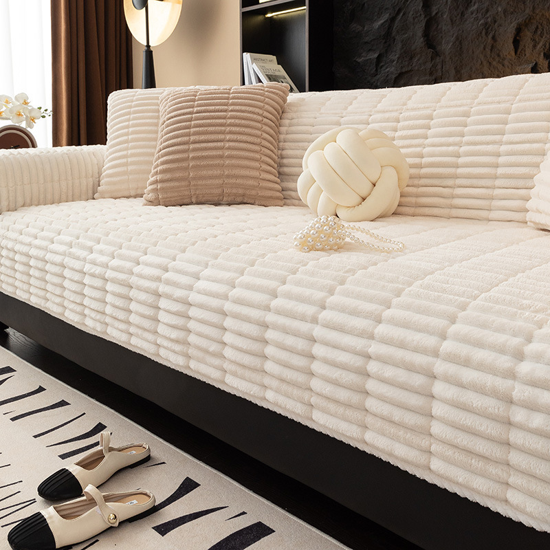 Coussin de siège en polaire pour canapé antidérapant chaud_voghion.com