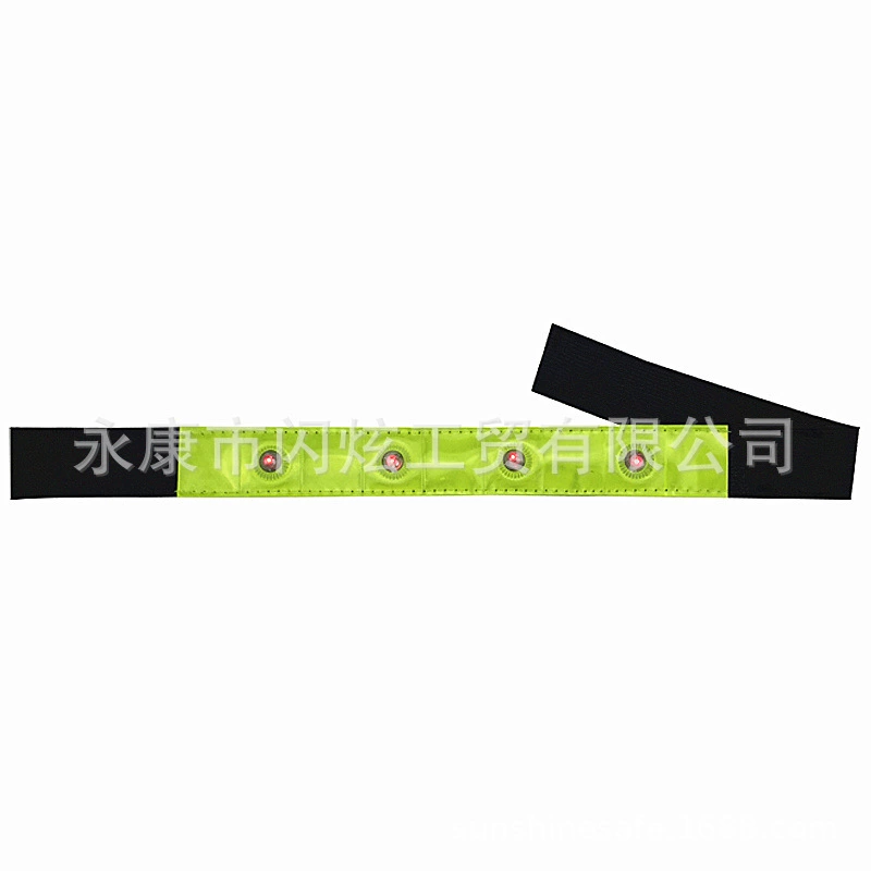 Фабрика BSCI CE стандартный светоотражающий светодиодный ремешок на руку, светодиодная резинка, светоотражающая светодиодная повязка