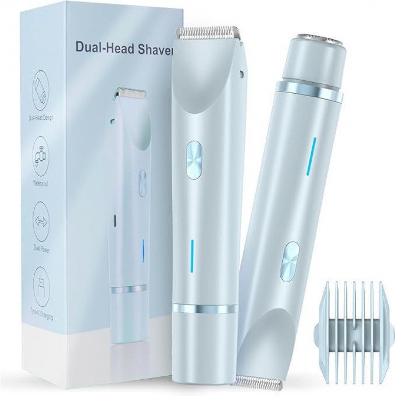 Cross-border double-head shaver epilator women's private parts trimmer electric shaver women's hair removal device Amazon 5