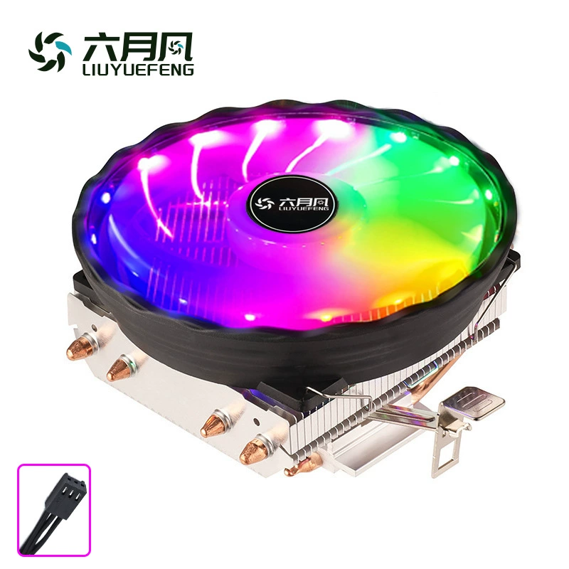 六月风 4 Blowing down pressure CPU radiator small chassis CPU fan 1155 platform computer AMD