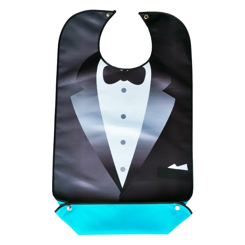 Adultos babero para los ancianos de doble capa de impresión a prueba de agua suministros de edad avanzada fabricante en stock