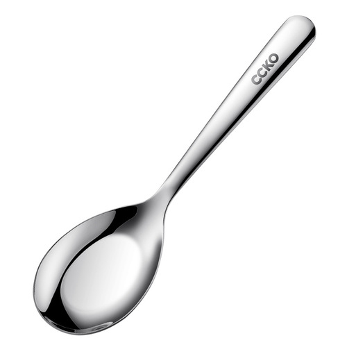 Spoon Household 304 stainless steel long-handled table spoon children's eating spoon cute and good-looking enlarged and widened spoon