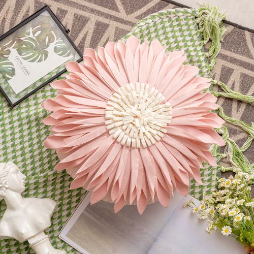 Internet celebrity ins style sunflower pillowcase small daisy flower bedside cushion office sunflower flower pillowcase