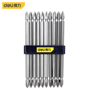 Deli Dl6907 Bit Cross Strong Magnetic Electric Screwdriver 6.3mm High Torque S2 (Silver) Ph2×150Mm