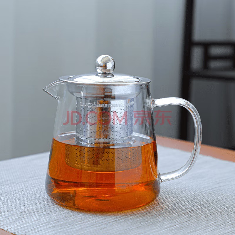 Vidrio de borosilicato alto resistente a altas temperaturas y al calor, estufa de cerámica eléctrica, tetera de espuma de calentamiento, tetera de cocción transparente simple engrosada para el hogar