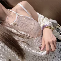 Сексуальный тонкий топ SexyCamisole во французском новом стиле по индивидуальному заказу с бриллиантами, элитный нишевый женский бюстгальтер пуш-ап