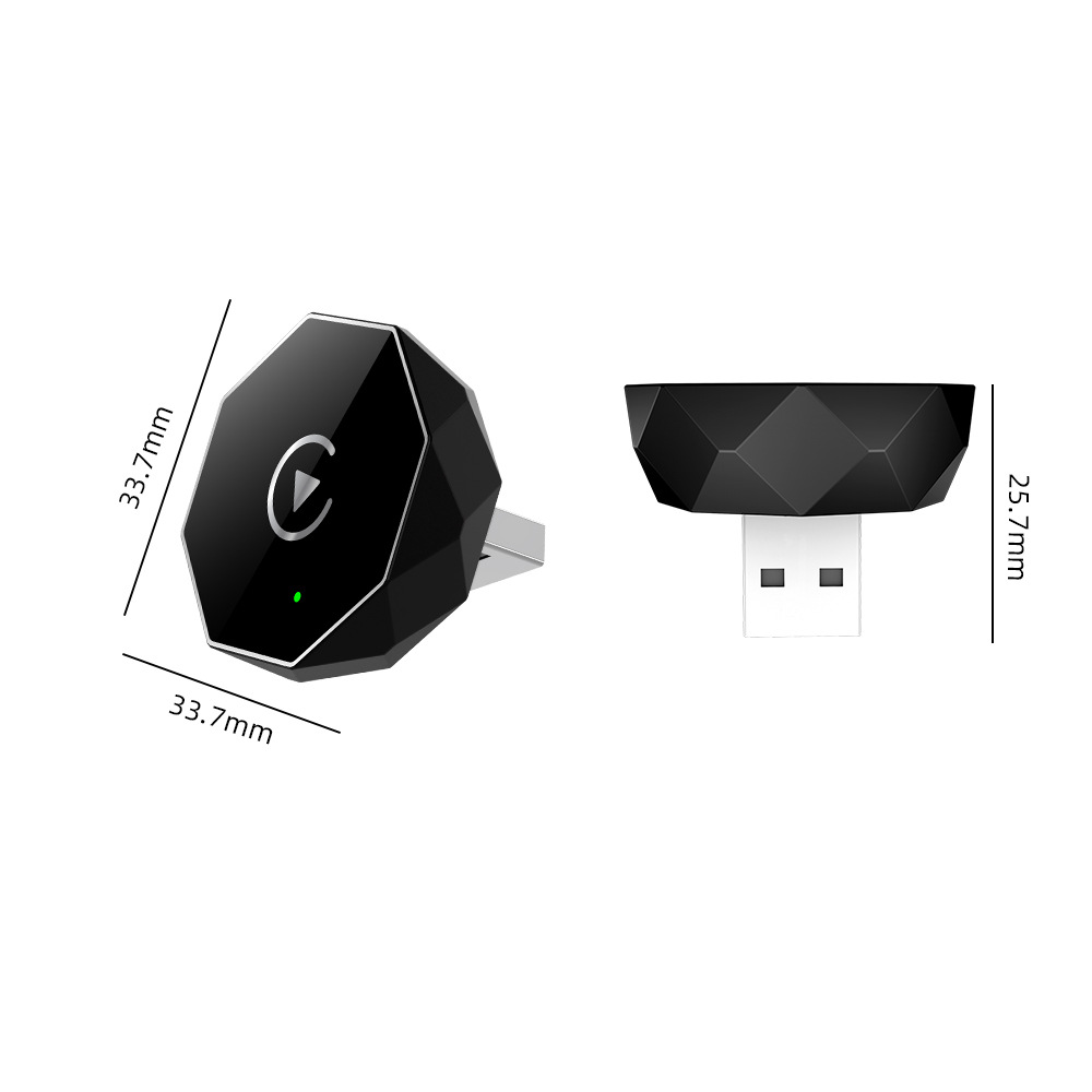 Car Onboard Interconnect Box Support Wireless CarPlay 2-in-1 Plug and Play Adapter