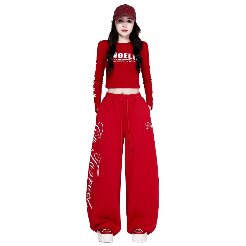 Gym suit, set, loose fit