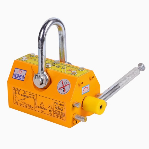 Tapa de elevación de imán permanente, ventosa de disco de grúa magnética 1/2 tonelada 600kg, esparcidor de placa de acero súper fuerte industrial, herramienta de absorción de hierro