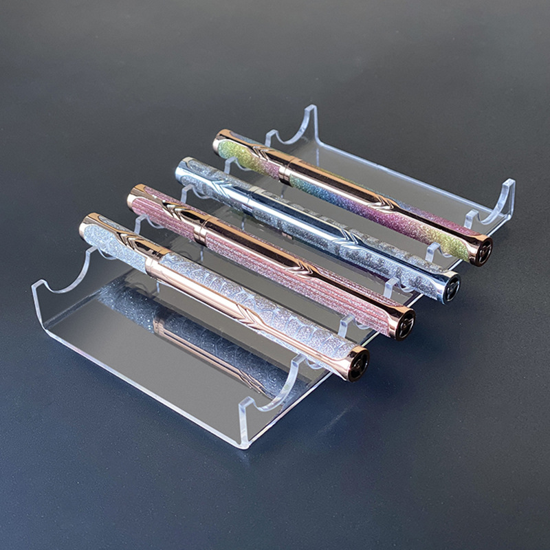 平放亚克力多格笔架化妆刷展架文具唇釉眼线笔收纳架多功能展示架