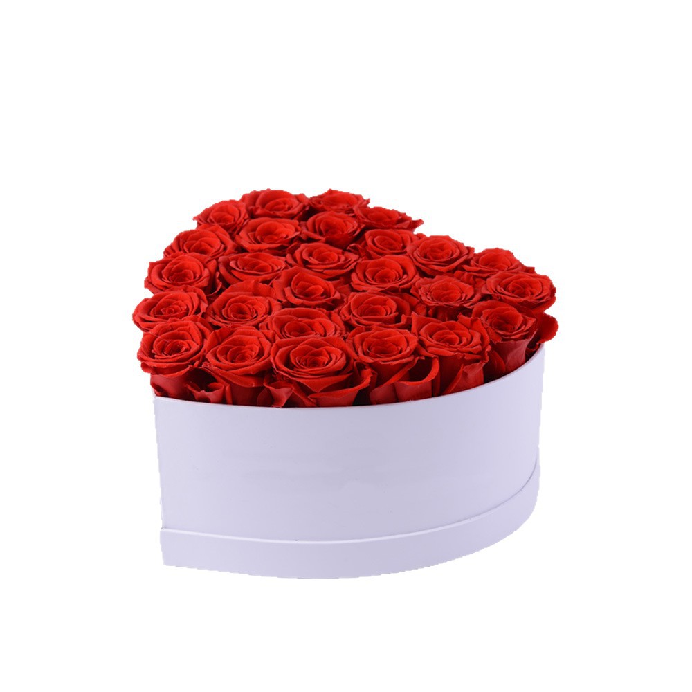 Transfronterizo Amazon Flor eterna Cubo de abrazo de rosas al por mayor Ramo de San Valentín Regalo Flor eterna Adornos de alta calidad