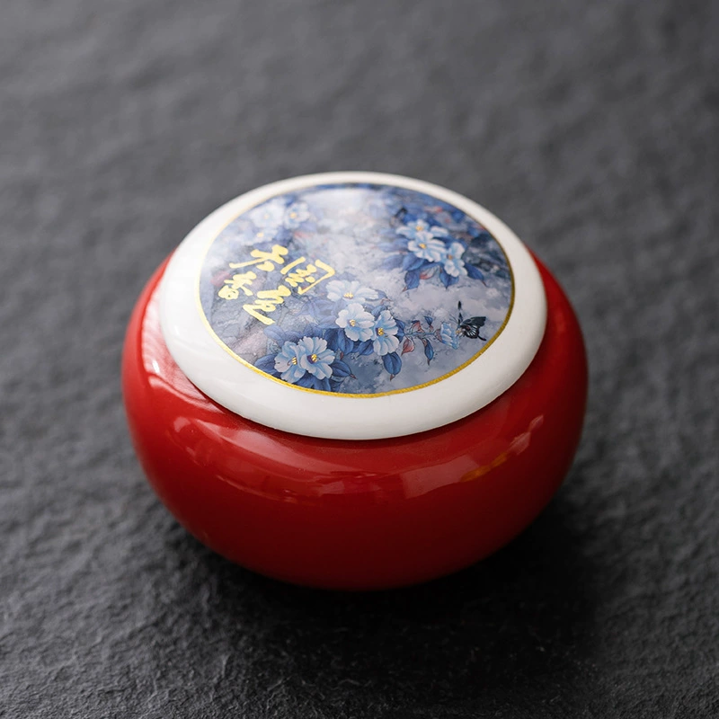 Фабрика прямых продаж керамические чайные банки сине-белые фарфоровые герметичные чайные подарочные коробки для упаковки маленьких портативных мини-банок для подарков
