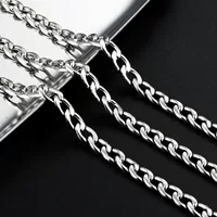 Цепь из нержавеющей стали NK 6 мм кубинская цепочка Ювелирная цепочка DIY ожерелье браслет хипстерское модное украшение европейский и американский стиль хип-хоп