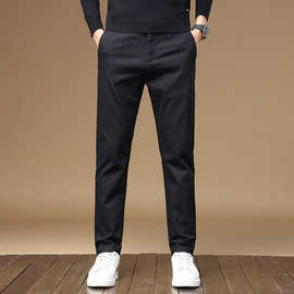 Hazzys/哈吉斯24新款夏季男士商务商务休闲宽松西裤一件代发