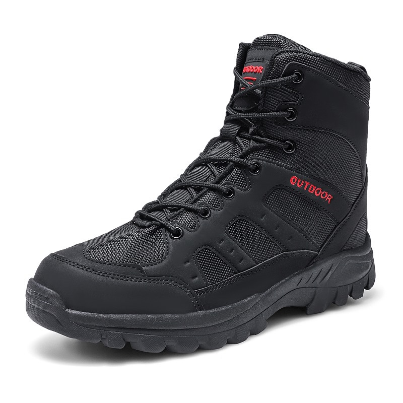 Chaussures pour hommes, bottes grande taille, bottes d'entraînement en plein air, bottes de montagne pour hommes, bottes militaires tactiques_voghion.com