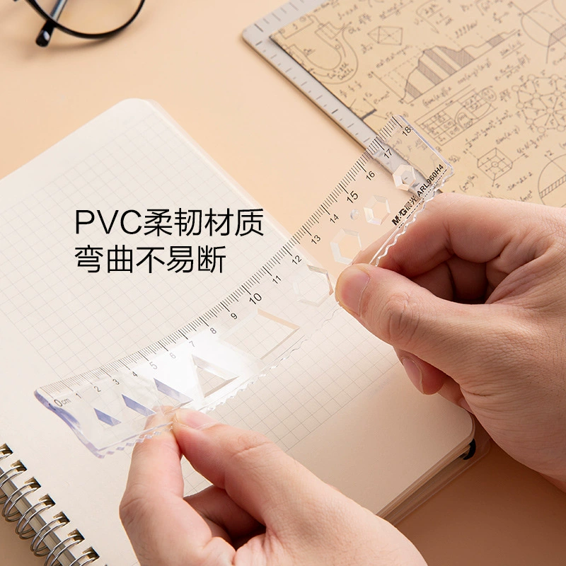 Elastic ruler for elementary school students PVC, 15/20cm