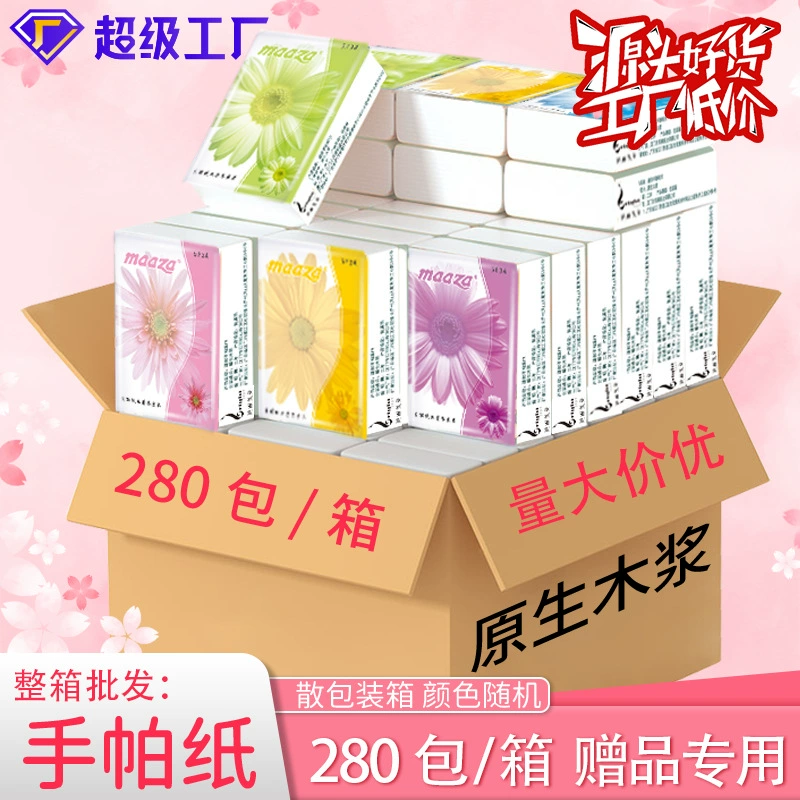 Прямые поставки с фабрики: мини-салфетки для платков, 3-слойные, 5 штук в упаковке, портативные подарочные салфетки, оптовая продажа в коробках, бесплатная доставка для акций электронной коммерции.