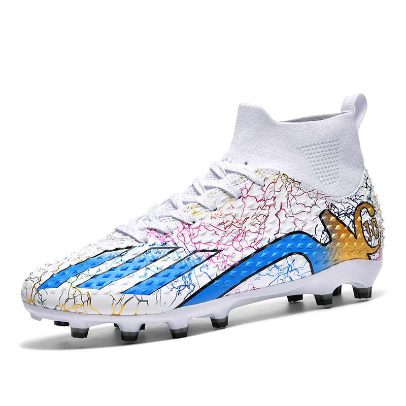2024 transfronterizos nuevos niños y niñas estudiantes transpirables zapatos de fútbol de clavos cortos y largos zapatos de entrenamiento juveniles