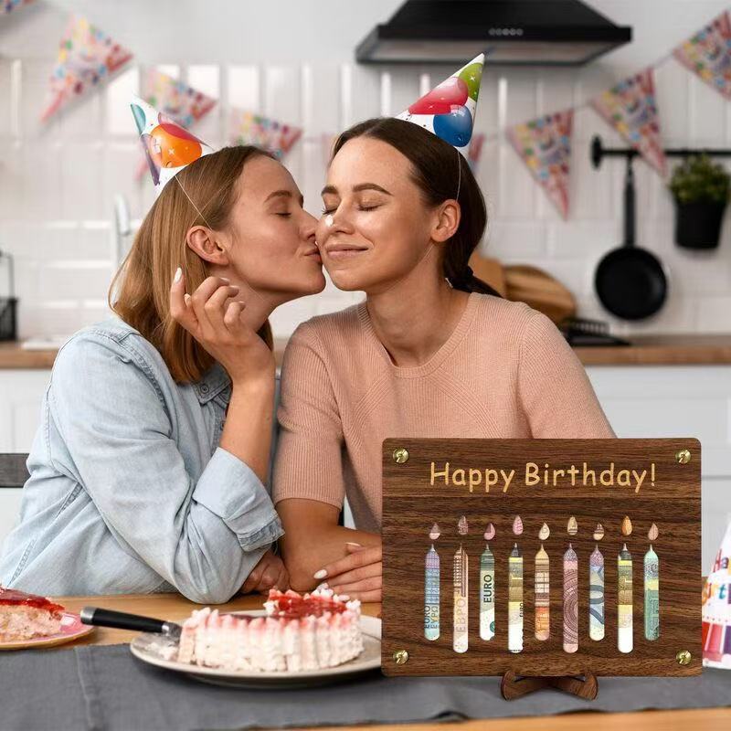 나무 지갑 - 생일 축하해요