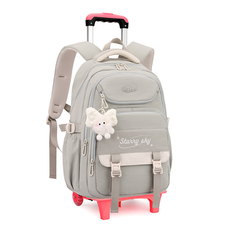 Mochila de pescado natural 3 - 6 grados de moda de alta capacidad mochila de estudiantes de secundaria escalera ligera caja de tracción