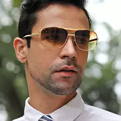 New Sunglasses Men's ATTITUDE Artistic Retro Box Slingshot Sunglasses Trendy Men's Street Shades
