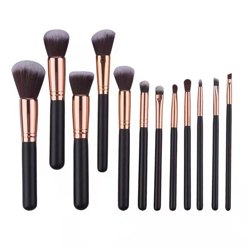 Amazon nuevo 14 cepillo de maquillaje conjunto traje belleza herramientas conjunto completo cepillo de maquillaje en stock fábrica al por mayor