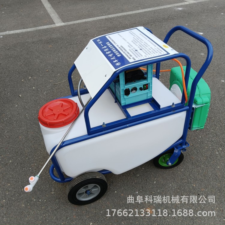 推车式电动打药机  75L农用果树蔬菜喷药机 园林社区室外消毒机
