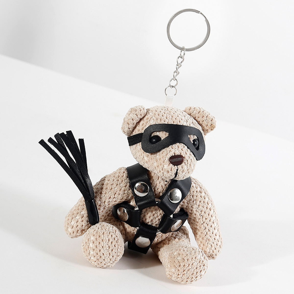 Juguetes eróticos SM bondage muñeca oso muñeca llavero cadena campana collar bondage bolsa de oso colgante de automóvil
