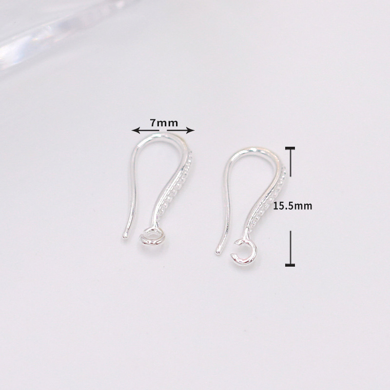 Thick silver texture hook