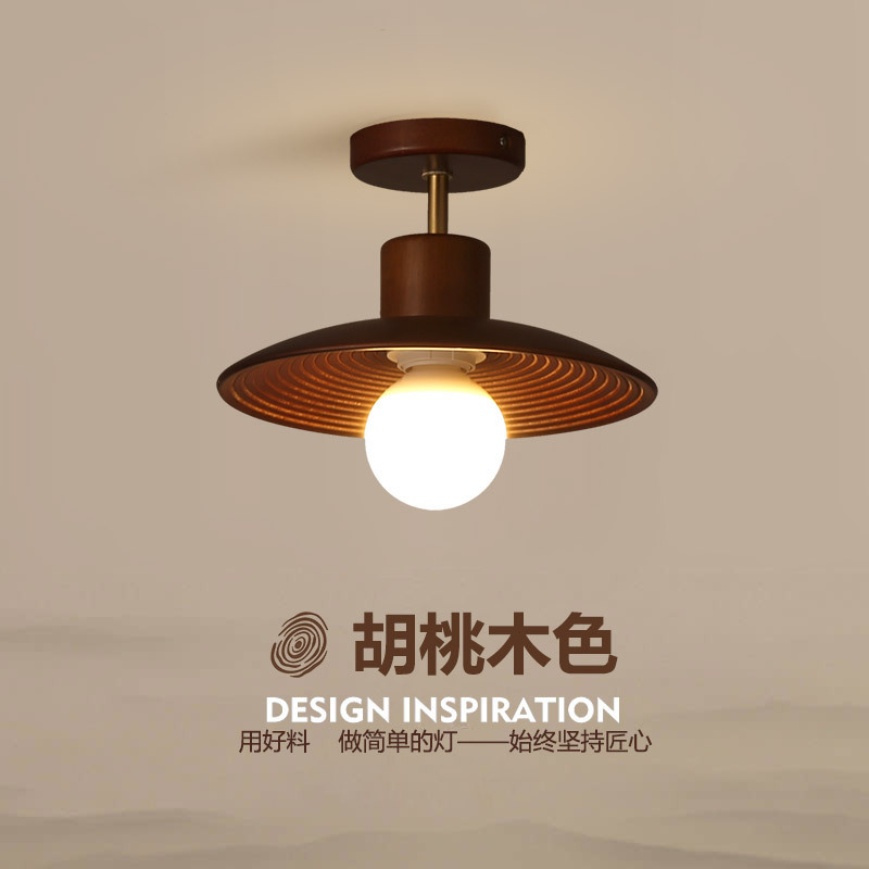 Middle Ancient Corridor Aisle Lamp Bauhaus Lamps Japanese Style Creative Retro Entrance Hall Entrance Balcony Ceiling Lamp