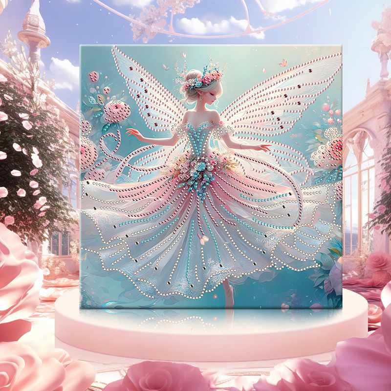 Va003 (30 * 30 cm + lienzo + marco trasero + paquete de materiales de herramientas)