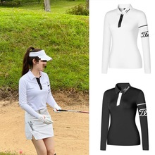 高尔夫球衣女士修身户外运动短裙五分裙套装速干时尚女款golf球衣
