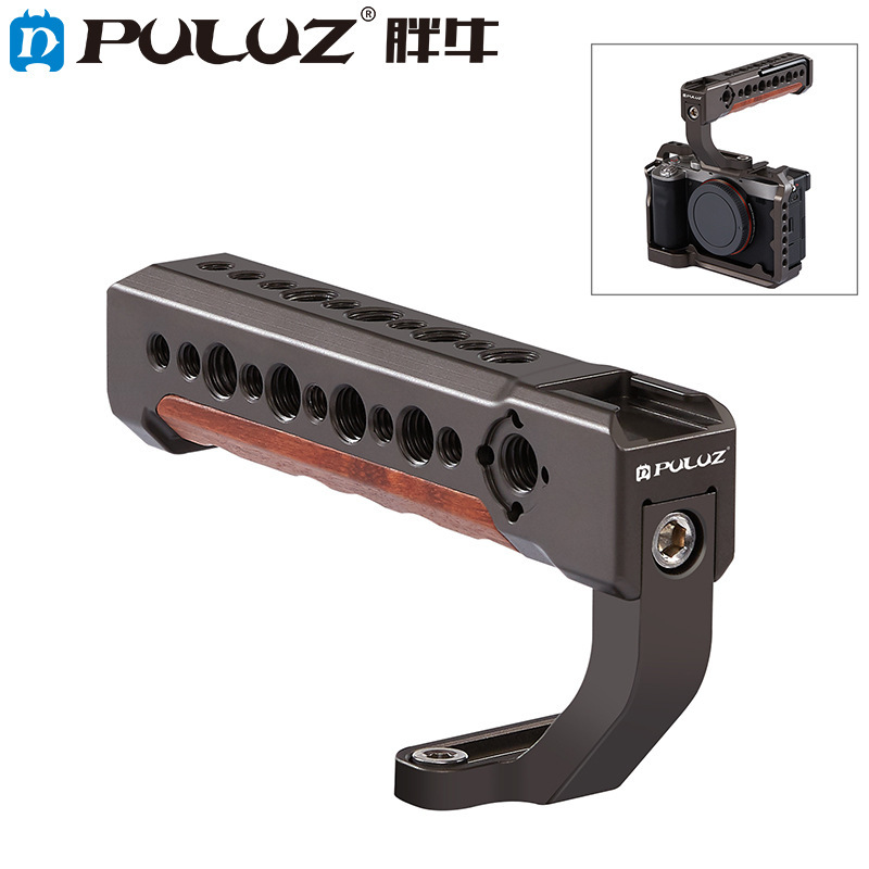 Puluz Fat Cow Mirrorless Camera Hot Shoe Handle Extension Cage Handle Expansion Camera Accessories