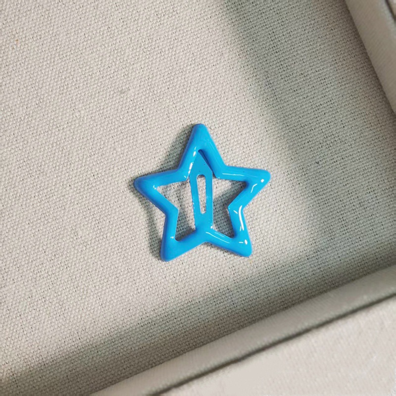 Approximately 3cm star hair clip - royal blue