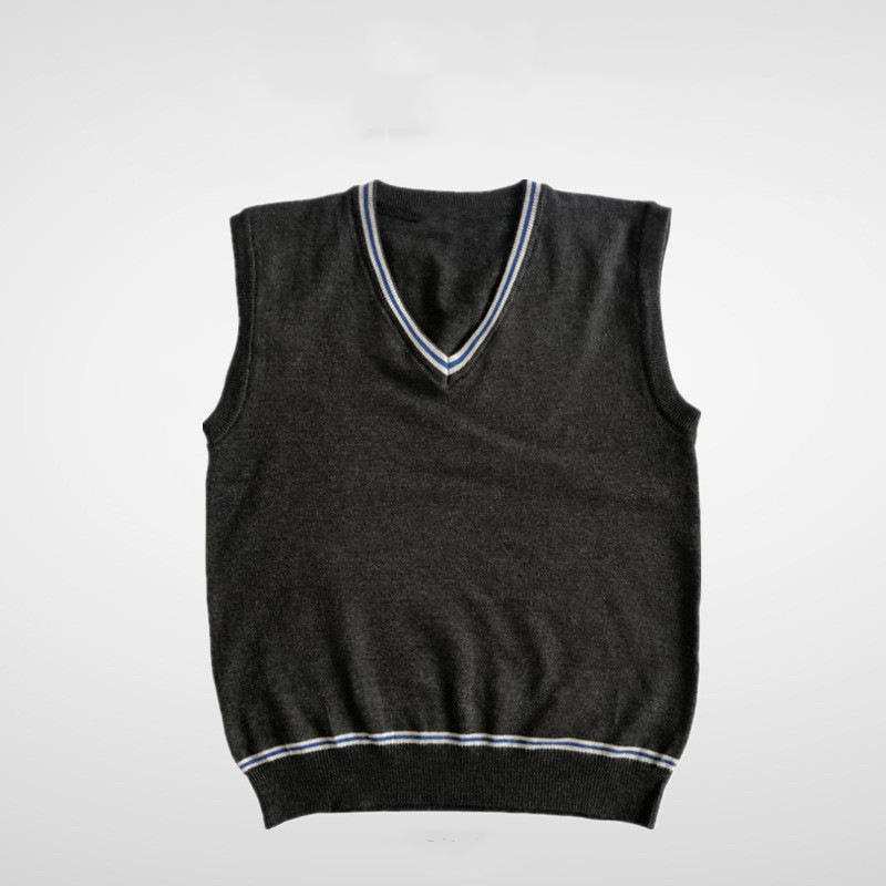 Синий Жилет Свитер