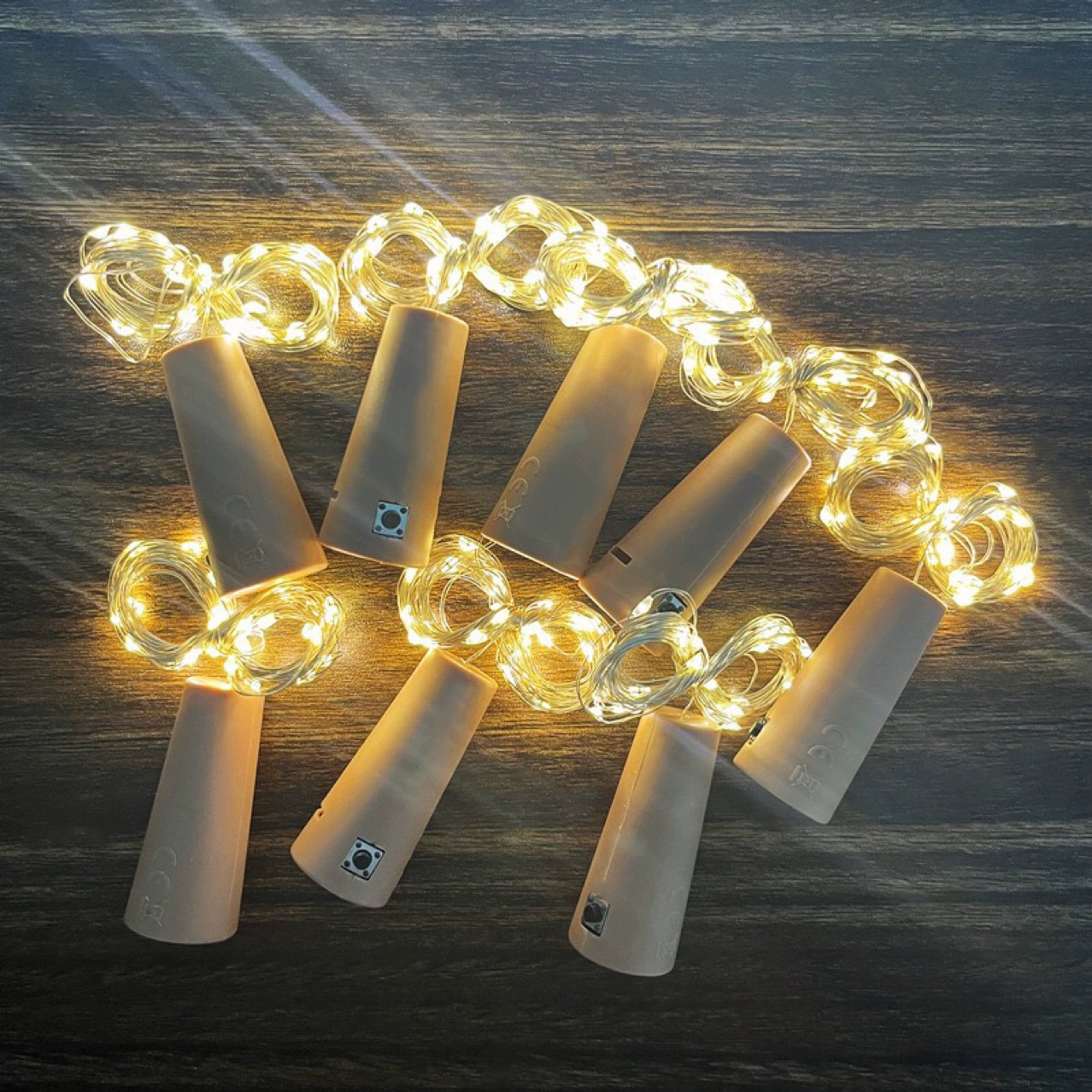 Пробка для бутылки с LED-медными огнями, прямые продажи с фабрики