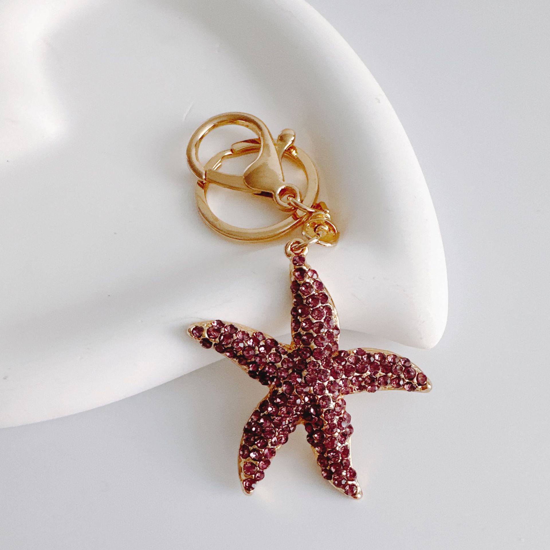Holiday, Daily Occasion Beach Starfish Alloy Women's Keychain