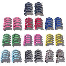 高爾夫球桿帽套桿頭套鐵桿保護套可見桿號10支裝多色選擇可印LOGO