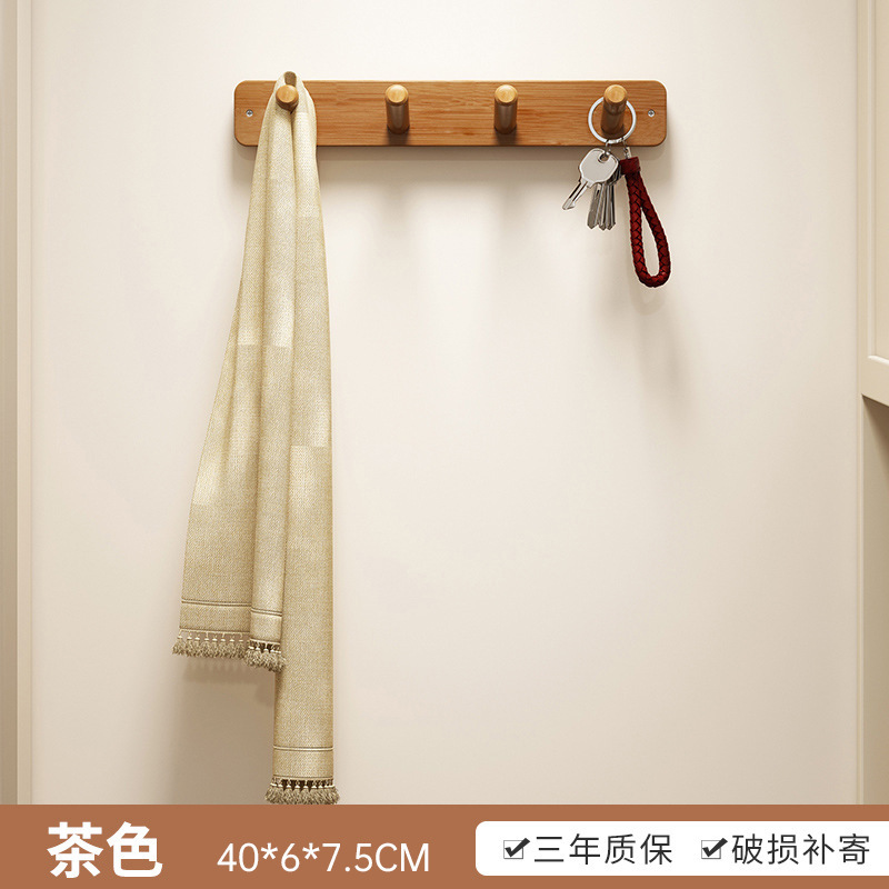 玄関ドア、玄関ドア、壁掛け衣類ラック、壁掛け無垢材衣類と帽子フック、パンチングなし、ピアノキー衣類フック|undefined