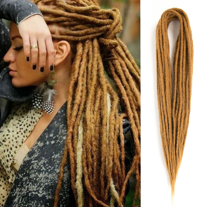 Amazonのベストセラーのヒップホップレゲエヨーロッパとアメリカの黒人ダブルテールドレッドヘア超ロングシングルストラップオン模擬編み込みスタイル|undefined