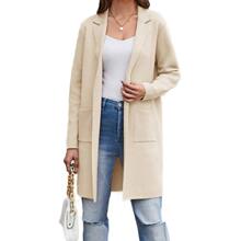 L 41150 Casual Solid Color Tweed Coat ��ɫë�ش��� ���l