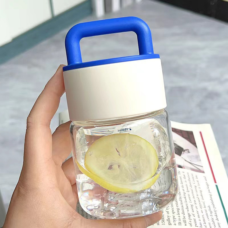 Mini Portable Chubby Cup, High-Looking Glass Cup, Office Water Cup, Portable Milk Tea Coffee Cup, Gift Cup