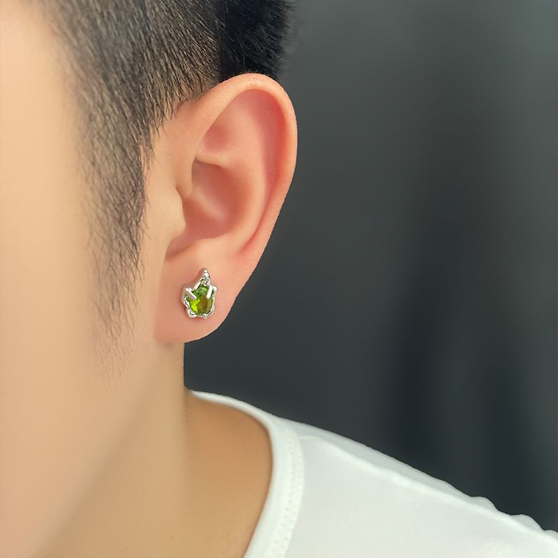 Cool Stud Earrings For Men Stainless Steel Minimalist Punk Style_voghion.com