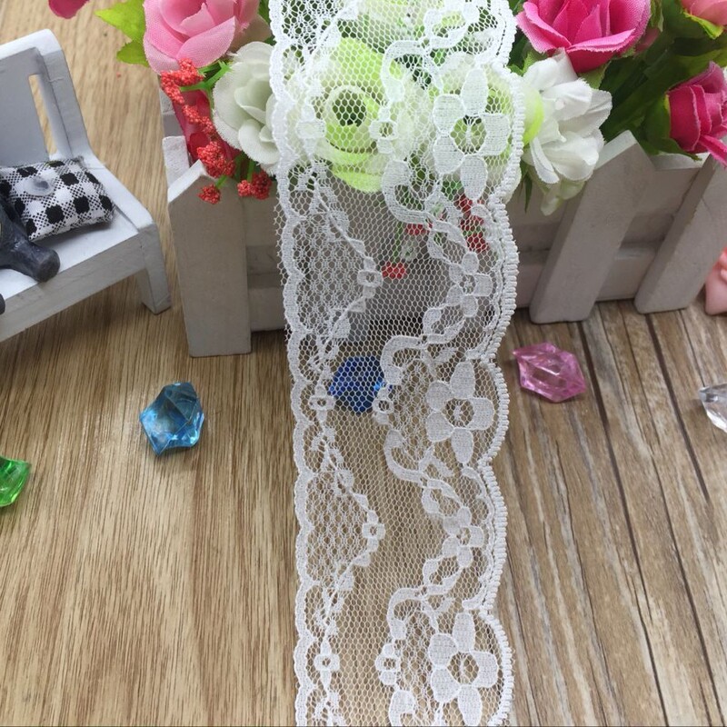 Fashion Lace Trim Manufacturer Long-Term Stock DIY Curtain Mesh Lingerie Clothing Skirt Decoration Lace Accessories