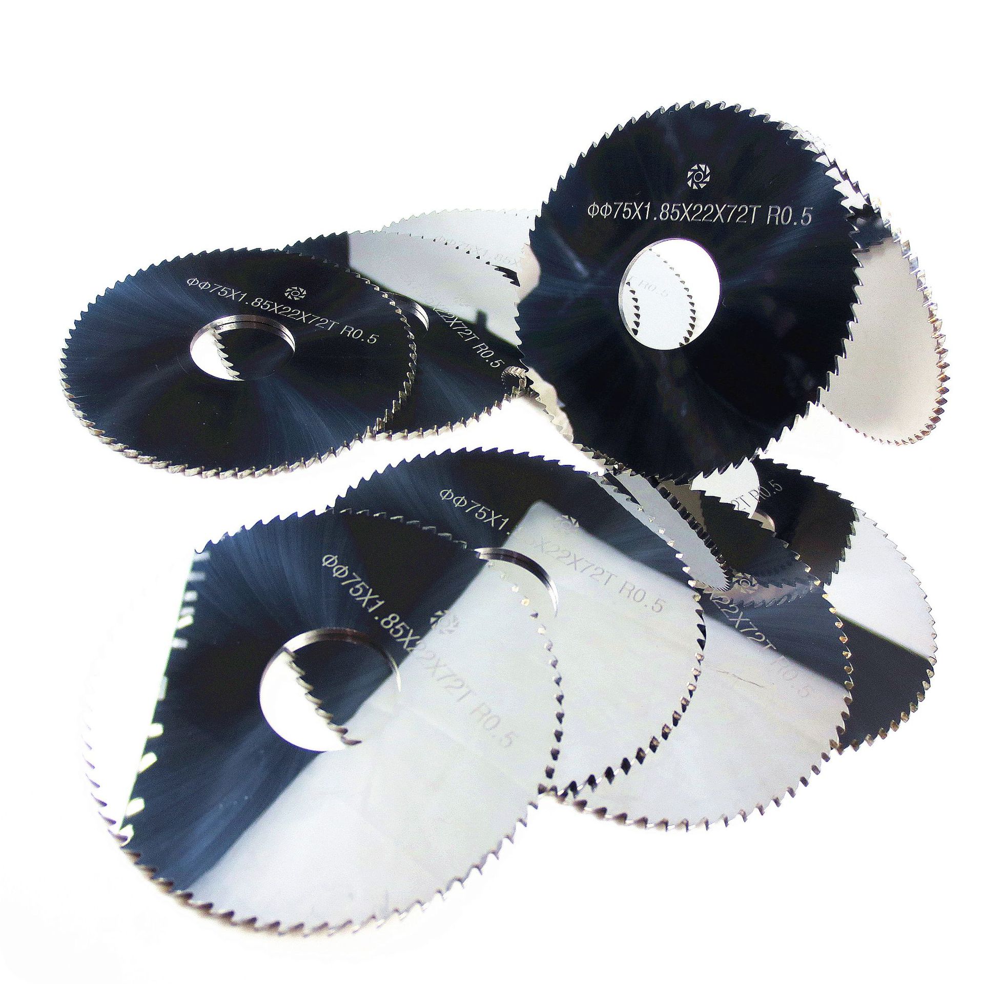 硬质合金切口铣刀/钨钢锯片铣刀：75×1.85×22×72T-R0.5