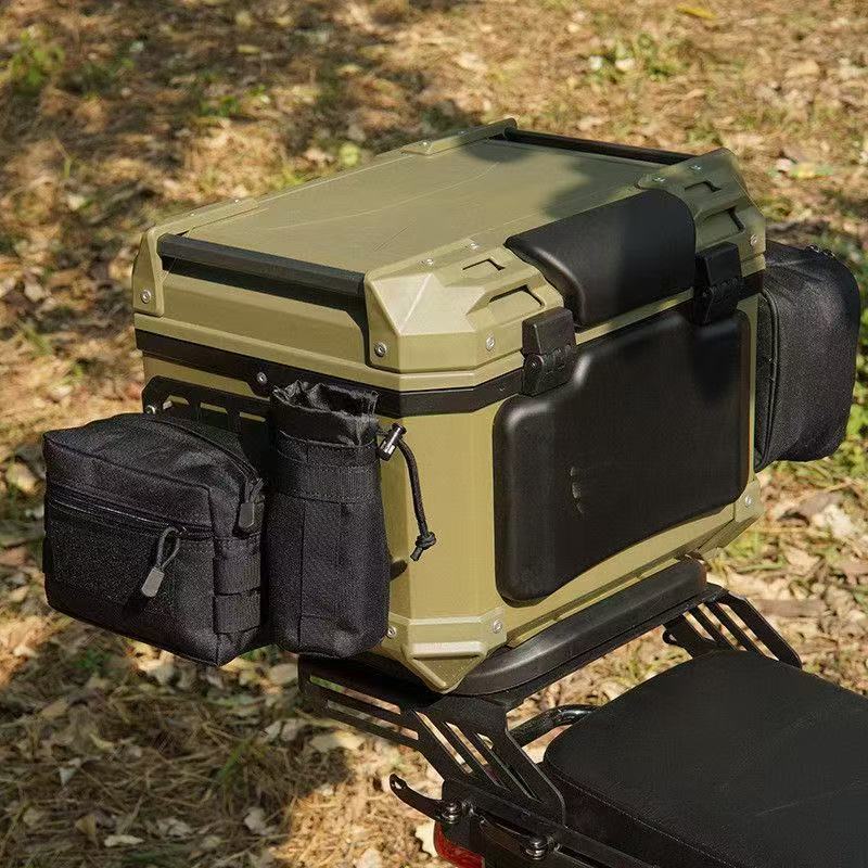 New motorcycle tail box tactical hanging board, scooter rear tail box hanging board, electric vehicle rear storage hanging board wholesale