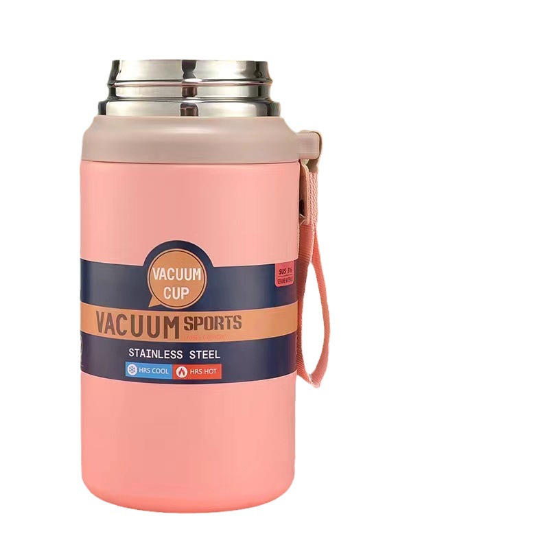 Nuevo 316 taza de vacío grasa muelle Oficina taza de doble capa de acero inoxidable taza de vacío de alta apariencia portátil de viaje de negocios