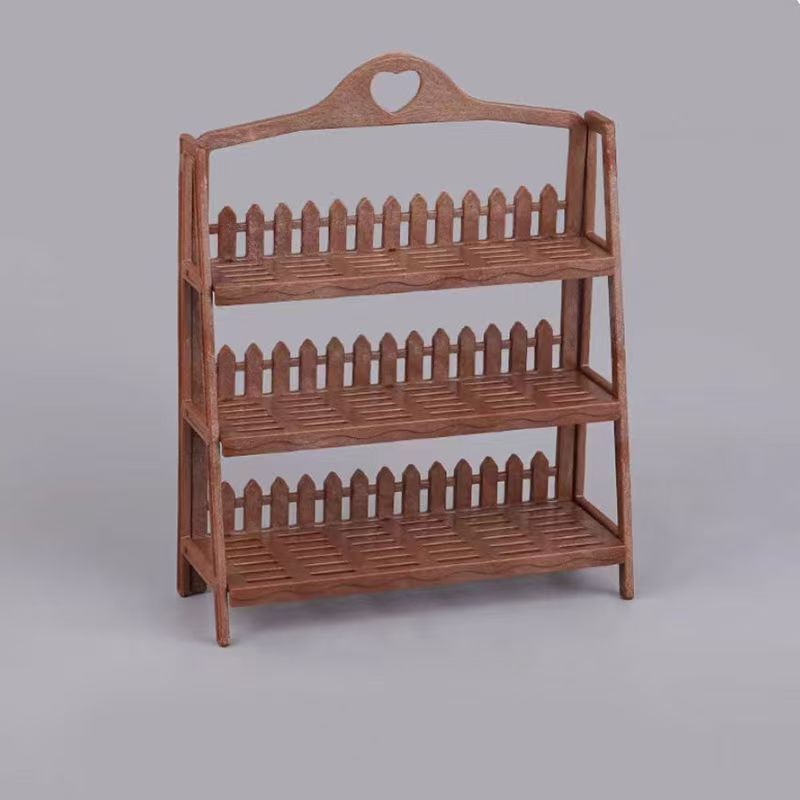 微缩娃娃屋迷你小花架书架酒架塑料超市模型货架过家家玩具小摆件|undefined