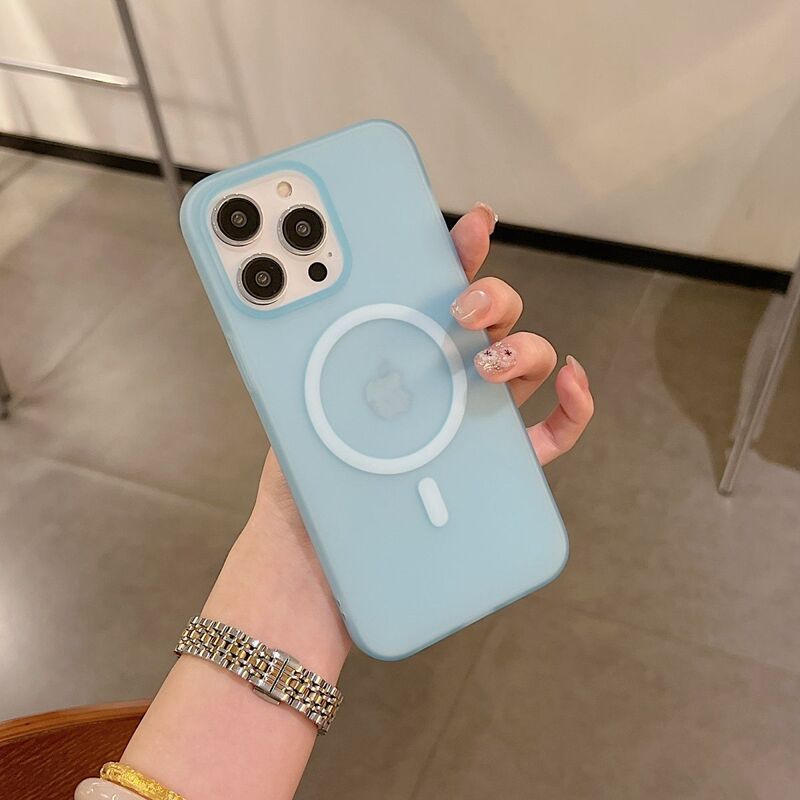 苹果17promax纯色简约磁吸手机壳适用iPhone16pro15防摔软壳1413|undefined