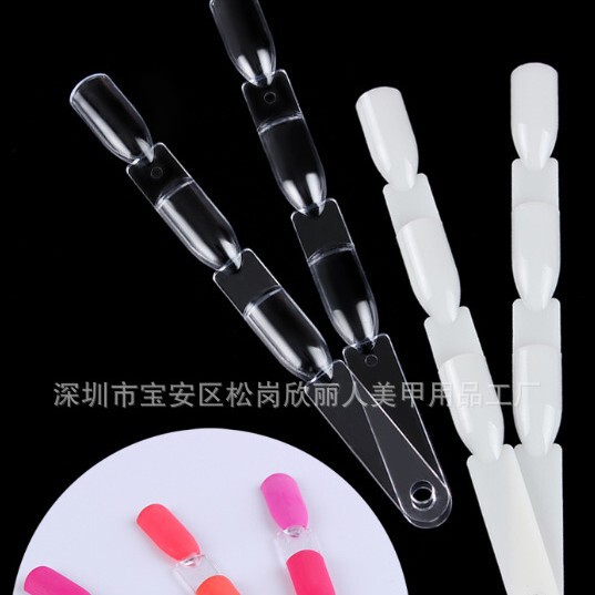 Nail Art Display Board Fake Nails with Iron Ring Fan-Shaped Color Card Nail Polish Color Card Tool Nail Art Display Board Fake Nails with Iron Ring Fan-Shaped Color Card Nail Polish Color Card Tool